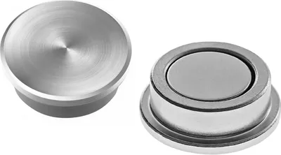 Produktbild von magnetoplan Discofix Neodym-Magnete "forte" silber 25 mm 10 Magnete