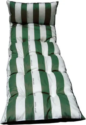 Image de Chaise longue Cancale Snowflake JP 180 x 56 x 10 cm - Vert