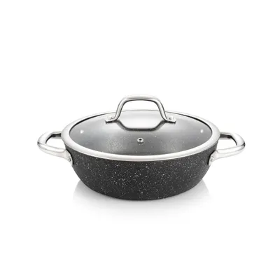 Obrázek produktu pro Tescoma Pánev hluboká PRESIDENT Stone s poklicí ø 24 cm