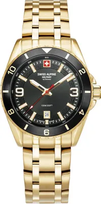 Produktbild von Swiss Alpine Military Herren Uhr Analog Quarz 7034.1117SAM Edelstahl