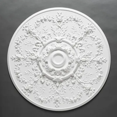 Immagine prodotto di Casa Padrino rosone in stucco 95,2 x 95,2 cm rosone da soffitto in stucco rosone da parete rosone barocco art nouveau