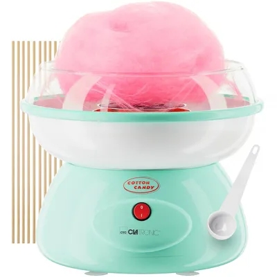 Produktbild von Clatronic® Zuckerwattemaschine | Zuckerwatte in wenigen Minuten | inkl. Messlöffel und 10 Stäbchen | Zuckerwatte Maschine | ZWM 3478 mint