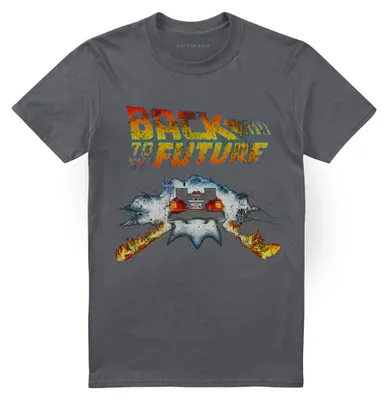 Image de T-shirt "Retour vers le futur" pour hommes/femmes, modèle unie, en coton ring-spun, référence TV35254 (taille 3XL), couleur anthracite