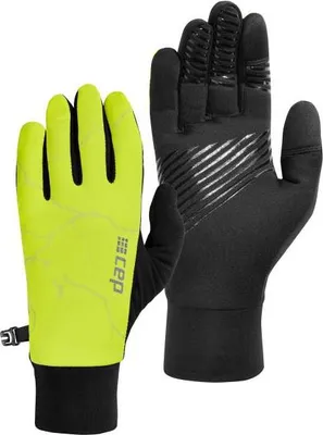Zdjęcie produktu dla Sportowe rękawiczki odblaskowe CEP Reflective unisex żółte