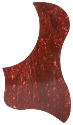 Image de Plaque de protection pour guitare, autocollante, rouge, imitation écaille, en forme de canard, accessoires pour plaque de protection