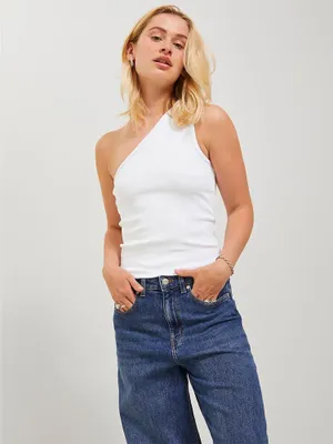 Image de Jack & Jones Funda Str One Shoulder Jjxx T-shirt sans manches Blanc S Femme Blanc S