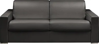 Produktbild von 4-Sitzer-Sofa mit Express-Klappmechanismus aus CALITO - Schwarz - Maße der Liegefläche: 160 cm - Matratze 18 cm