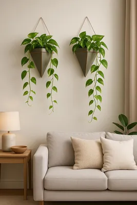 Produktbild von Wandvase/deko für Pflanzen uvm im 2er Set 21x40,70x11,30cm Porzellan Pure Living