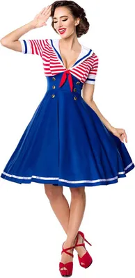 Produktbild von Vintage Swing-Kleid Sailor Größe: S