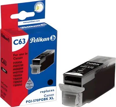 Image de Pelikan C63 - 24 ml - noir - compatible - Cartouche d'encre (Alternative à : Canon PGI-570PGBKXL)
