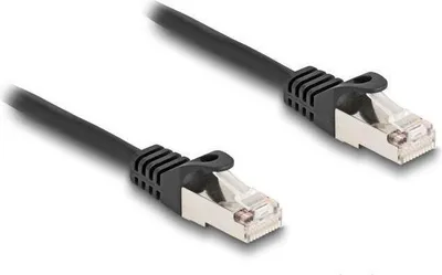 Produktbild von DeLOCK Kabel RJ50 Stecker zu RJ50 Stecker S/FTP 0,25 m schwarz, 0,25 m, S/FTP (S-STP), RJ-50, RJ-50, Schwarz