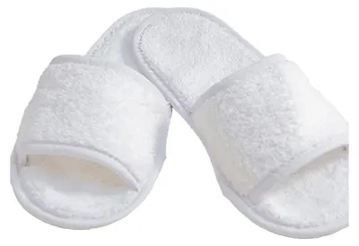 Produktbild von Towel City - "Classic" Hausschuhe für Herren/Damen Uni, Frottee, Open Toe LT4337 (42 EU - 45,5 EU) (Weiß)