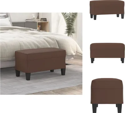 Obrázek produktu pro vidaXL Lavice hnědá 70x35x41 cm Imitace kůže - Lavice