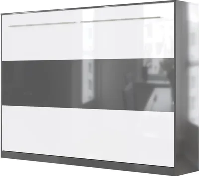 Produktbild von SMARTBett Standard Komfort Lattenrost 140x200 Horizontal Komfort Anthrazit Hochglanz/Weiss & Anthrazit Hochglanz
