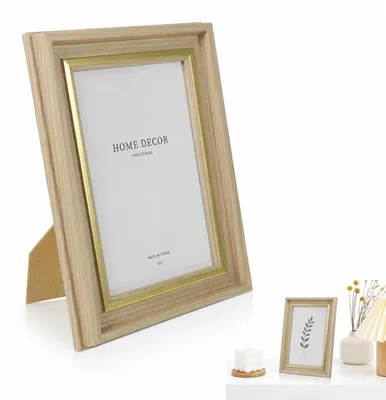 Produktbild von Fotorahmen aus Holz - Zum Aufstellen - 22,3 x 17,2 x 2,2 cm