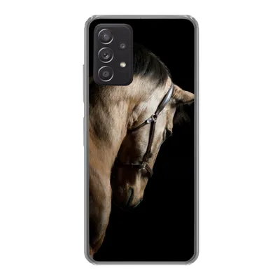 Produktbild von MuchoWow® Handyhülle Schutzhülle Hülle für Samsung galaxy a73 Pferde - Halfter - Schwarz Silikon Softcase Handy Hülle - Handyhülle