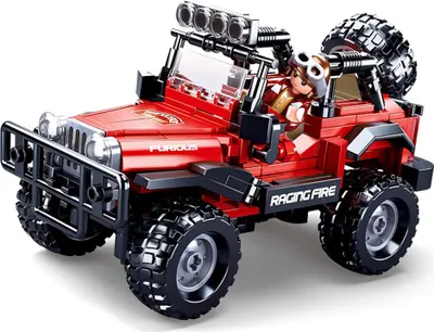 Produktbild von Sluban Modellbausteine M38-B0816 Off Road Rot 4x4