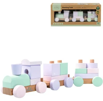 Produktbild von Liebelini Holzeisenbahn-Set Pastell 40 cm