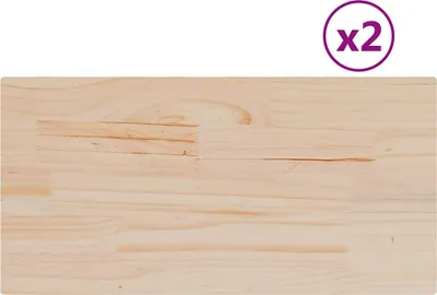 Obrázek produktu pro vidaXL Stolové desky 2 ks 60x30x1,7 cm obdélníkové z masivního borovicového dřeva
