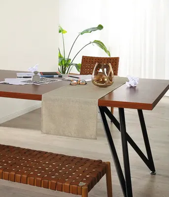 Produktbild von Tischläufer Oslo sand 40x140 cm