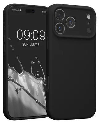 Produktbild von kwmobile Hülle kompatibel mit Apple iPhone 17 Pro Max - Hülle Silikon gummiert - Handyhülle - Handy Case in Schwarz