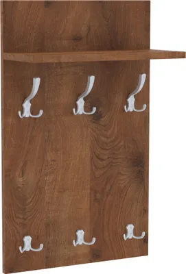 Obrázek produktu pro AKKE dubový věšákový panel MIDI - ALU háčky ŠxV: 40x70 cm