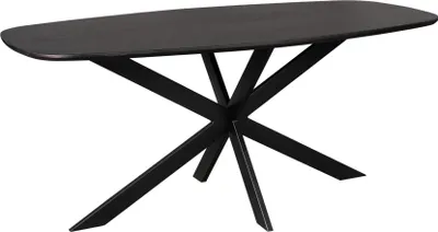 Produktbild von Starfurn – Esstisch Ferris aus Eiche | Dänisches Oval 180 cm | Schwarz