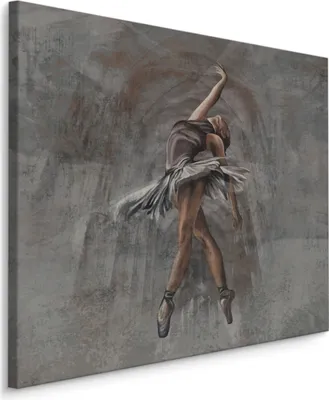 Produktbild von Muralo CANVAS Leinwand Bilder BALLERINA Ballett Abstrakt Malerei Kunst Tanz Aquarell Br. 60 cm x Hö. 60 cm