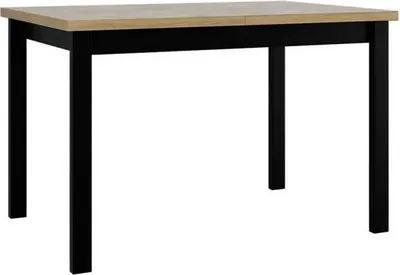 Obrázek produktu pro Rozkládací kuchyňský stůl 120x80 cm ELISEK 1 - dub sonoma / černý