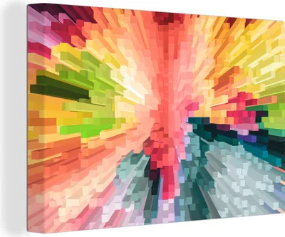 Produktbild von OneMillionCanvasses® - Leinwandbilder - 140x90 cm, Bunter Hintergrund, Wandbilder Kunstdruck Wanddekoration