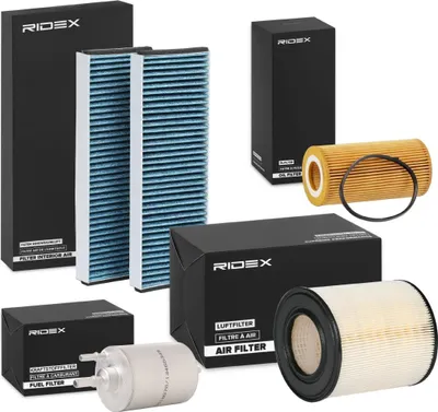 Produktbild von RIDEX Filterset Inspektionspaket Filtersatz für AUDI A6 Avant (4F5, C6) A6 Limousine (4F2, C6)