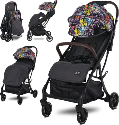Produktbild von Lorelli Kinderwagen Minori, Sport Buggy klein, nur 8kg, kompakter Sportsitz bis 22kg, Baby Reisebuggy, Einhand-Klappsystem, bunt