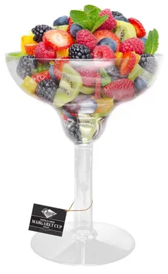 Produktbild von Einweg-Margarita-Gläser, 1 Liter Fassungsvermögen, aus Kunststoff