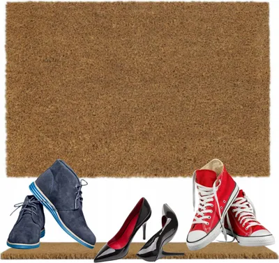 Obrázok produktu pre relaxdays 10014666_0 relaxdays Kokosmatte braun 40,0 x 60,0 cm
