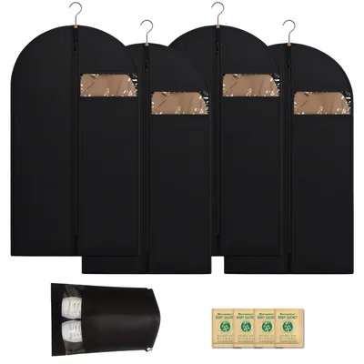Kleidersäcke-Set: 4 Stück + Schuhbeutel + Trockenbeutel, 120 cm, EVA