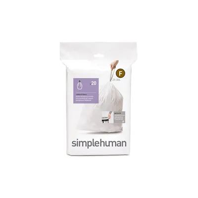 Produktbild von simplehuman CW0165, 25 l, Weiß, 508 mm, 553 mm, 20 Stück(e)
