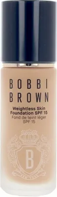 Produktbild von Bobbi Brown Weightless Skin Foundation SPF 15, Pumpenflasche, Creme, Jeder Hauttyp, Feuchtigkeitsspendend, Gold, Gold