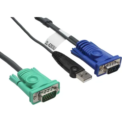 Immagine prodotto di Aten 2L-5205U 2L-5205U KVM Kabelsatz, VGA, USB, Länge 5m