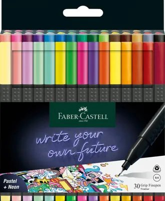 Produktbild von FABER-CASTELL Fineliner GRIP FINEPEN 30er Kartonetui