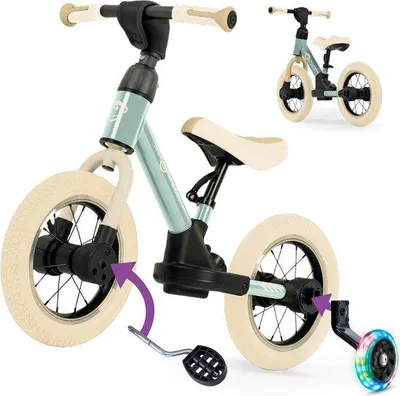 Productafbeelding van 3-in-1 Loopfiets en Driewieler met LED Zijwieltjes voor Kinderen (2-6 Jaar)