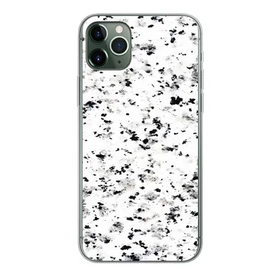 Produktbild von MuchoWow® Handyhülle Schutzhülle Hülle für iPhone 11 Pro Max Marmor - Punkte - Weiß Silikon Softcase Handy Hülle - Schutz