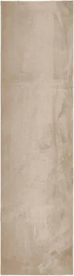 Produktbild von Teppichläufer 100x800 cm in Sand – weicher Mittelflor für Flur und Wohnzimmer, waschbarer und rutschfester Küchenläufer, langer Teppich für Fußbodenheizung