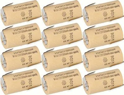 Obrázek produktu pro 12x XCell Sub-C vysokovýkonná baterie s pájecím vývodem Z - 1,2 V 1500 mAh Ni-CD