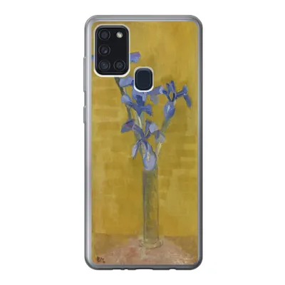 Produktbild von MuchoWow® Handyhülle Schutzhülle Hülle für Samsung Galaxy A21s Schwertlilien - Piet Mondrian - Alte Meister Silikon Softcase Handy Hülle - Hartschale