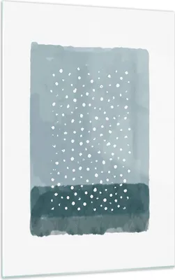 Produktbild von Bilder auf glas - Einteilig - Aquarell Modern Blau - 50x70cm - Glasbilder - Wandbilder - Bilder - zum Aufhängen bereit - Wanddekoration aus Glas - Glas Bilder - Wandbild auf Glas - GPA50x70-4550