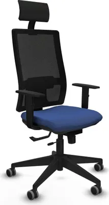 Produktbild von Bürostuhl mit Kopfstütze Piqueras y Crespo 1D066G1 Marineblau