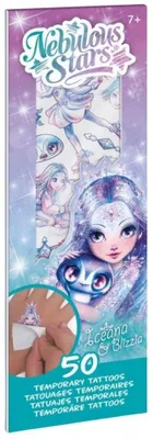 Image de Tatouages pour enfants Iceana, lot de 50 - Nebulous Stars