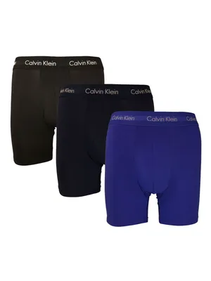 Obrázek produktu pro Calvin Klein -BRANDS - Spodní prádlo - Boxerky - NB177OA-4KU-TRIPACK - Pánské - modrá,navy - S