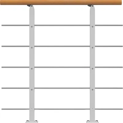 Produktbild von Dolle Brüstungsgeländer Erweiterungs-Set - Buche Unterkonstruktion Weiß - Frankfurt, Hamburg, Berlin, Sydney