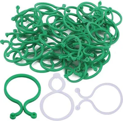 Productafbeelding van Plantenclips voor Ondersteuning van Groenten en Planten - 200 Stuks